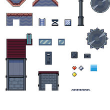 Mi proyecto del curso: Creación de escenarios pixel art para videojuegos Ein Projekt aus dem Bereich 2-D-Animation, 3-D-Animation, Videospiele, Pixel Art, Design für Videospiele und Videospielentwicklung von Ángel J. Vega - 16.06.2024