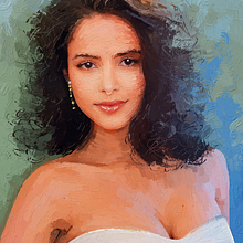Fashion Model Larissa Leite by Rod Lovell - Pictorial Portraits Using Digital Techniques. Design, Traditional illustration, Pencil Drawing, Drawing, Portrait Drawing, Realistic Drawing, Artistic Drawing, Digital Drawing, Figure Drawing, Colored Pencil Drawing, Digital Illustration, Portrait Photograph, Painting, Watercolor Painting, Acr, lic Painting, Oil Painting, Digital Painting, Gouache Painting, Matte Painting, Decorative Painting, Arts, Crafts, Fine Arts, and Fashion Illustration	 project by Rod Lovell - 06.15.2024