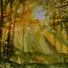 My project for course: Dreamy Watercolor Landscapes: Paint with Light. Un projet de Peinture , et Aquarelle de Anita Chuck - 17.06.2024