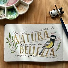 My project for course: Watercolor Paint Brush Calligraphy for Beginners. Calligraph, Watercolor Painting, H, Lettering, and Naturalistic Illustration project by m3ly - 06.17.2024