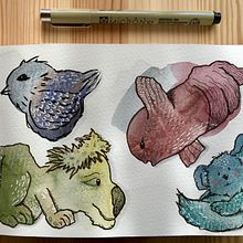 My project for course: Daily Sketching for Creative Inspiration. Traditional illustration, Sketching, Creativit, Drawing, and Sketchbook project by m3ly - 06.17.2024