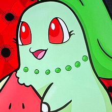 watermelon pokemon. Digital Illustration project by queenswagzilla - 05.05.2024