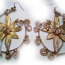 Orecchini in Bronzo/Bronze earrings. Jewelr, and Design project by Susanna Grandicelli - 06.18.2024