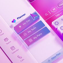 Microsoft - Planner. Un progetto di Design, Pubblicità, Motion graphics, 3D, Animazione, Direzione artistica, Creatività, Animazione 3D, Modellazione 3D e Progettazione 3D di Bark&Bite - 18.06.2024