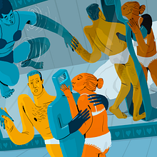 My project for course: Editorial Illustration for Magazines. Un proyecto de Ilustración tradicional, Diseño editorial, Ilustración digital, Comunicación e Ilustración editorial de Yvon Langué - 15.06.2024