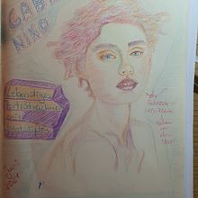 Mein Abschlussprojekt für den Kurs: Lebendiges Porträtzeichnen mit Buntstiften Ein Projekt aus dem Bereich Zeichnung, Porträtzeichnung, Sketchbook und Zeichnen mit Buntstiften von Claudia Steffen - 18.06.2024