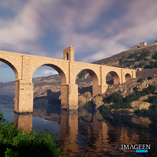 Puente Romano de Alcantara. 3D, 3D Modeling, Art Direction, Audiovisual Production, and 3D Animation project by Sergio Gonzalez Garcia - 06.19.2024