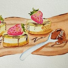 Mi proyecto del curso:  Ilustración gastronómica con acuarela. Traditional illustration, Fine Arts, Painting, and Watercolor Painting project by mireiagascon - 06.20.2024