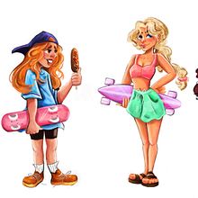 My project for course: Captivating Dynamic Characters. Un proyecto de Ilustración tradicional, Diseño de personajes, Ilustración digital y Dibujo digital de Sydney Zeigler - 19.06.2024
