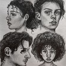 My project for course: Portrait Sketchbooking: Explore the Human Face. Sketching, Drawing, Portrait Drawing, Artistic Drawing, and Sketchbook project by Begoña Medina - 06.20.2024