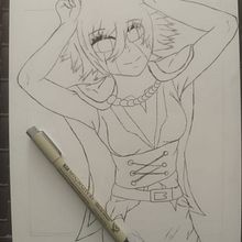 Mi proyecto del curso: Coloreado con marcadores para dibujo manga. Traditional illustration, Comic, Color Theor, and Manga project by lcjcarlos99 - 06.21.2024