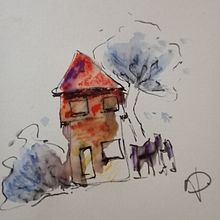 Architectural sketching progress . Un projet de Esquisse  de Jane Darke - 22.06.2024