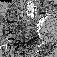 Astral: a landscape of my french manga  Ein Projekt aus dem Bereich Traditionelle Illustration, Comic, Zeichnung, Digitale Illustration, Digitale Zeichnung, Erzählung und Manga von Wei Yé - 22.06.2024