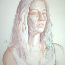 Mi proyecto del curso: Retrato artístico en acuarela. Un progetto di Belle arti, Pittura, Pittura ad acquerello e Disegno di ritratti di Gala Dali - 22.06.2024