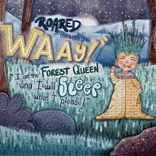 All Hail to the Forest Queen. Traditional illustration, Lettering, Drawing, H, Lettering, Narrative, Digital Illustration, Character Design, and Children's Illustration project by Buse Ergül Kargı - 06.22.2024