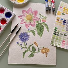 Mi proyecto del curso: Acuarela realista para composiciones botánicas. Un progetto di Illustrazione tradizionale, Pittura, Disegno, Pittura ad acquerello e Illustrazione botanica di Isaac Contreras - 15.06.2024