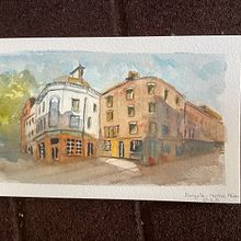 My project for course: Urban Landscapes in Watercolor. Fine Arts, Watercolor Painting, and Architectural Illustration project by y7dfcnx8rv - 06.23.2024