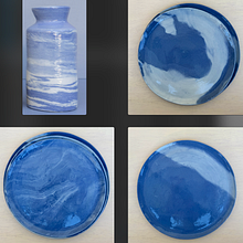 My project for course: Marbling Techniques for Ceramics . % tahli_ tarafından hazırlanan Aksesuar Tasarımı, Sanat ve El Sanatları, Ve Seramikler projesi - 06.23.2024