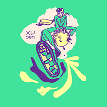 Concours XP-Pen / Le Petit Prince. Traditional illustration, Advertising, Animation, Br, ing, Identit, Character Design, Graphic Design, Pattern Design, and Vector Illustration project by Koffi Franck Olivier Yao - 06.21.2024
