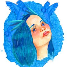 Mi proyecto del curso: Retrato ilustrado en acuarela. Traditional illustration, Fine Arts, Painting, Drawing, Watercolor Painting, Portrait Drawing, and Artistic Drawing project by Ana Maria Reyes Reyes - 06.20.2024