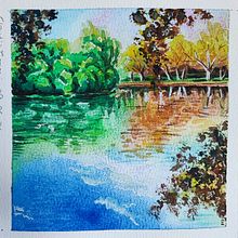 Il mio progetto del corso: Pittura di paesaggi realistici ad acquerello. Fine Arts, Painting, Sketching, and Naturalistic Illustration project by Claudia Foroni - 06.24.2024