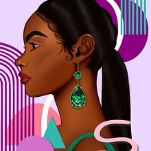 Mi proyecto del curso: Retratos digitales en Procreate con elementos gráficos . Ilustrasi Digital, Menggambar Potret, Dan Gambar Gambar proyek oleh claomejiam - 06.24.2024