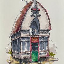 Mijn project van de cursus: Creëer expressieve architecturale schetsen met kleurstiften. Projekt z dziedziny Sketching,  R, sunek,  R, sunek architektoniczn, Sketchbook,  R i sunek atramentem użytkownika Rob Bertens - 26.06.2024