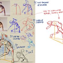 Draw overs from my course: Drawing the Human Figure & Expressive Poses. Projekt z dziedziny  R, sunek, R i sunek anatomiczn użytkownika Alexander Steenhorst - 26.06.2024