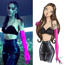 Personal Project inspired by Ariana Grande. Fashion Illustration	 project by Josefina Fernandez - 06.26.2024