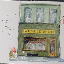 My project for course: Watercolor Urban Illustration: Portray your City. Painting, Drawing, Watercolor Painting, and Architectural Illustration project by alinoel - 06.26.2024