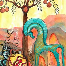 My project for course: Illustration Techniques to Unlock your Creativity. Projekt z dziedziny Design, Trad, c, jna ilustracja,  Sztuki piękne,  Malarstwo, Kreat, wność, Kreat, wne zabaw, z dziećmi i Sketchbook użytkownika learigdon - 27.06.2024