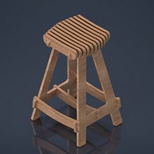 My project for course: Design and Production of Customizable Furniture with a CNC Router. Furniture Design, Making, Industrial Design, Product Design, and Woodworking project by gustic_gx - 02.24.2024