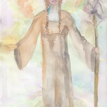 My project for course: Fairy-Tale Illustration with Watercolors. Traditional illustration, Painting, Drawing, Digital Illustration, and Watercolor Painting project by Katherina Dreith - 06.22.2024