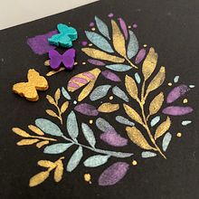 My project for course: Handmade Metallic Watercolors. Arts, Crafts, Fine Arts, Painting, Watercolor Painting, and Color Theor project by Janirette Vazquez - 06.28.2024