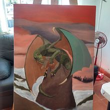 Mi proyecto del curso: Pintura acrílica de fantasía. Projekt z dziedziny Projektowanie postaci,  Malarstwo, Malarstwo akr i lowe użytkownika momotuzi24 - 25.06.2024