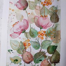 My project for course: Artistic Floral Watercolor: Connect with Nature. Traditional illustration, Painting, Watercolor Painting, and Botanical Illustration project by Marina Seme Deskar - 06.29.2024