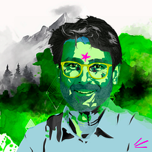 Mein Abschlussprojekt für den Kurs: Vektorporträt mit manuellen Texturen. Vector Illustration, and Digital Illustration project by Sabine Trost - 06.29.2024