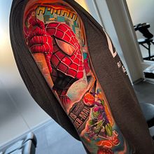 Spiderman . Desenho de tatuagens projeto de Andrea Brusadin - 30.06.2024