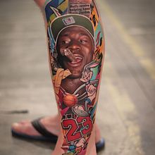 Michael Jordan. Desenho de tatuagens projeto de Andrea Brusadin - 30.06.2024