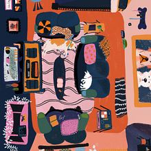 My project for course: Flat Digital Illustration with Vibrant Colors . Un progetto di Disegno, Illustrazione digitale e Disegno digitale di djf307 - 30.06.2024