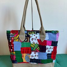 Patchwork bag. Accessor, Design, and Sewing project by Felipe Fernandes - 06.24.2024