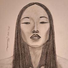 My project for course: Portrait Sketchbooking: Explore the Human Face. Sketching, Drawing, Portrait Drawing, Artistic Drawing, and Sketchbook project by Francesca Miceli - 07.01.2024