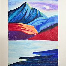 Mon projet du cours : Dessin de paysage aux pastels : jouez avec la lumière. Traditional illustration, Fine Arts, Pencil Drawing, Drawing, and Artistic Drawing project by Claire R - 07.01.2024