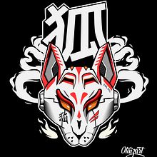 Máscara kitsune japonesa zorro estilo cyberpunk. Een project van  Ontwerp, Vectorillustratie, Digitale illustratie, Mode-illustratie, Textielontwerp, Digitaal ontwerp,  Modeontwerp,  Urban art, Kostuumontwerp, Zeefdruk y Digitale tekening van Oscar Otaiza - 01.07.2024