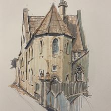 My project for course: Expressive Architectural Sketching with Colored Markers. Projekt z dziedziny Sketching,  R, sunek,  R, sunek architektoniczn, Sketchbook,  R i sunek atramentem użytkownika Patryk Mlodzianowski - 01.07.2024