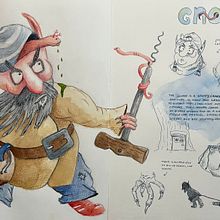 My project for course: Fantasy Drawings in Graphite and Watercolor: A Field Guide. Projekt z dziedziny Projektowanie postaci,  Malarstwo, R, sunek ołówkiem,  R, sunek i Malowanie akwarelą użytkownika kuifjeusa - 02.07.2024