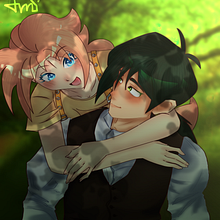 Ahiru Arima y Fakir | Fanart Ein Projekt aus dem Bereich Digitale Illustration von Amanda Aurora Silvera Rentería - 03.07.2024