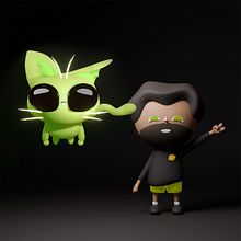 3D Kawaii Character (Blender). Projekt z dziedziny Trad, c, jna ilustracja, Projektowanie postaci, Ilustracja c, frowa,  Modelowanie 3D i Manga użytkownika nicholastgranato - 01.10.2023