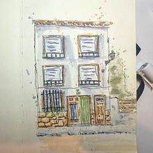 Mi proyecto del curso: Dibujo arquitectónico expresivo con marcadores de colores. Sketching, Drawing, Architectural Illustration, Sketchbook & Ink Illustration project by amparosol14 - 07.03.2024