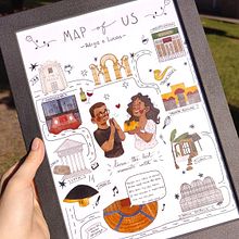 Map of Us. Projekt z dziedziny Ilustracja c, frowa, Portret i Craft użytkownika warybarross - 04.07.2024